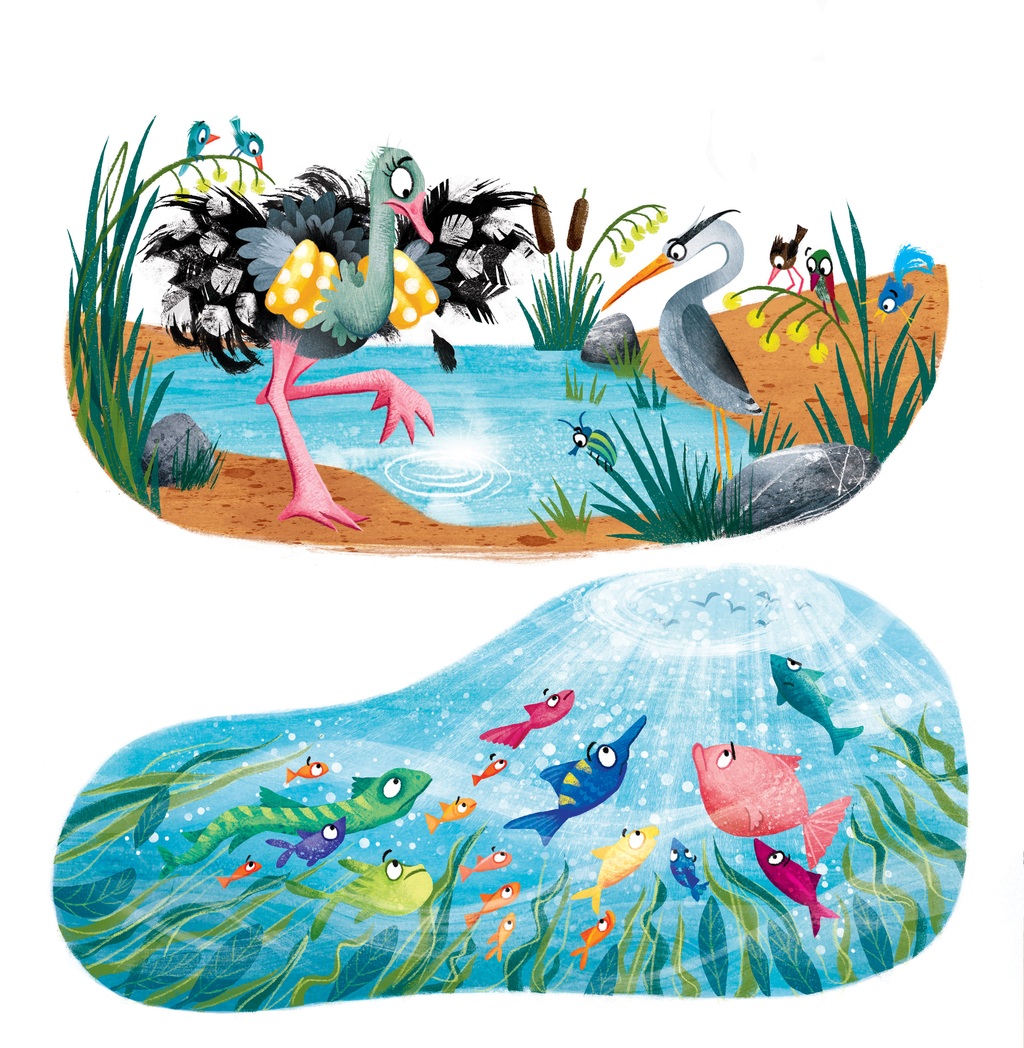 Birds and fish